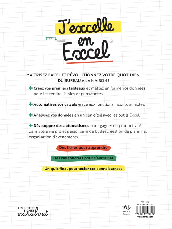 4eme couverture de J'excelle en Excel
